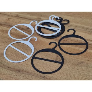 Вішалка-плечики для шарфа d133 (чорна)